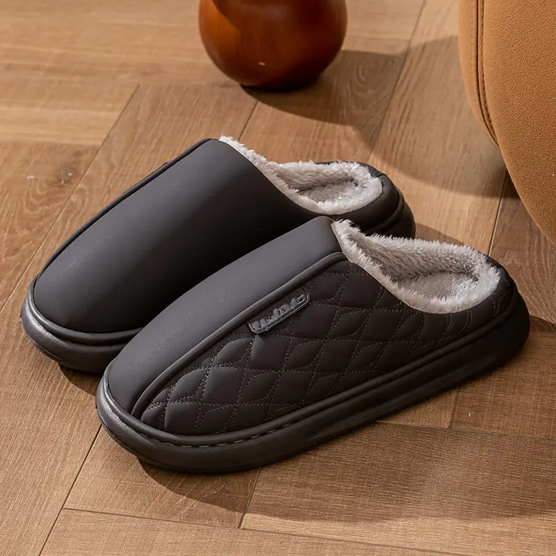 Women's Waterproof Cotton Slippers Autumn Winter Warm Anti-slip - Image 8