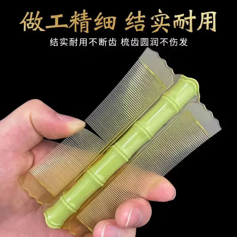 Anti-Dandruff Fan Comb Green Black Match Pack - Image 5