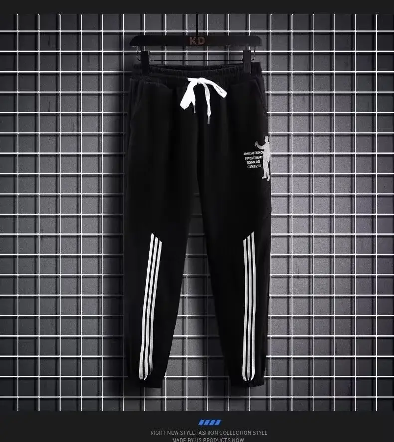 Men Waffle Track Suit Grey Black Plus Size Casual Sports — feature 7