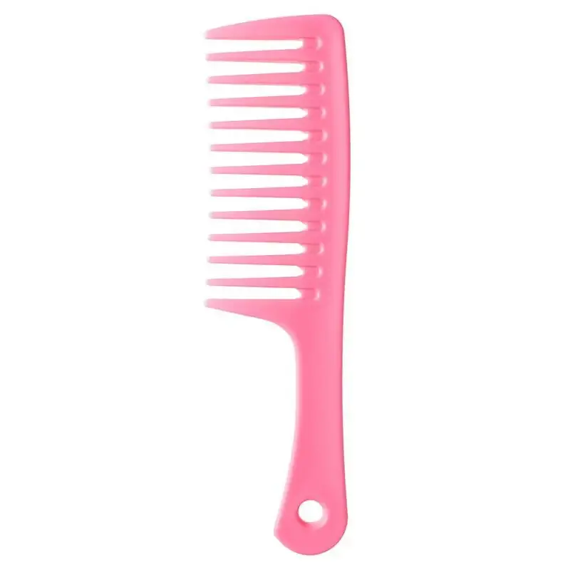 Blue Plastic Wide Tooth Hair Comb for Women - Image 12