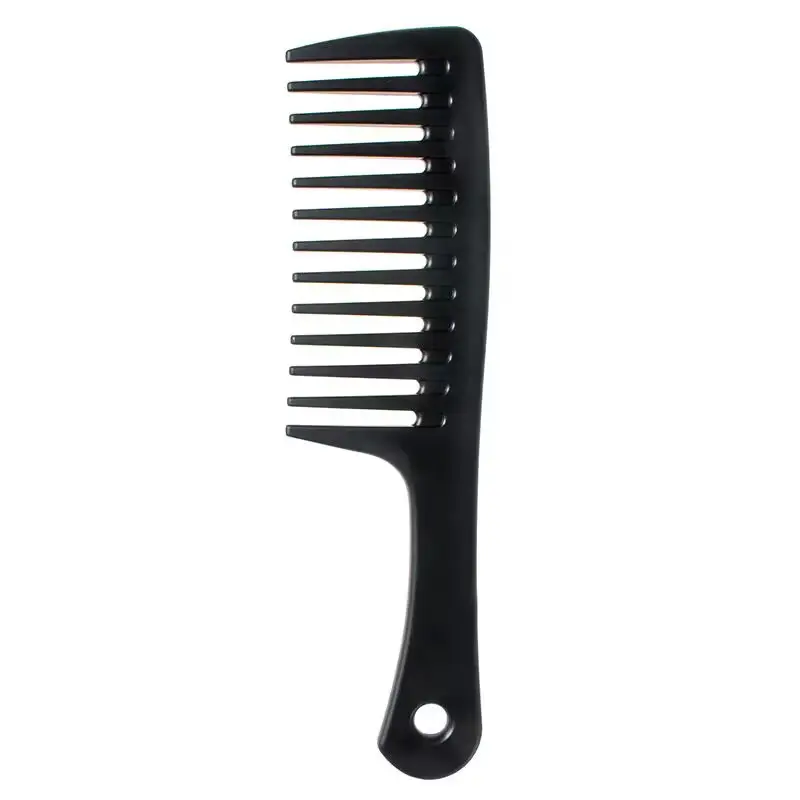 Blue Plastic Wide Tooth Hair Comb for Women - Image 4
