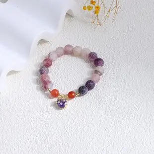 14K Gold Pearl Bracelet for Women Elegant Gentle Purple Freshwater Pearl — feature 11