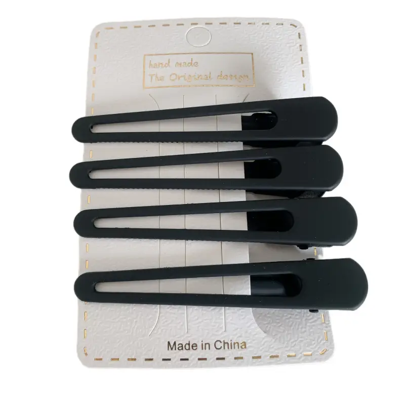 Black Metal Hairpins for Women's Headwear Clips