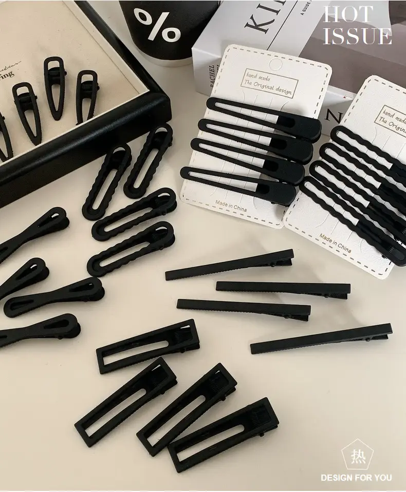 Black Metal Hairpins for Women's Headwear Clips — feature 3