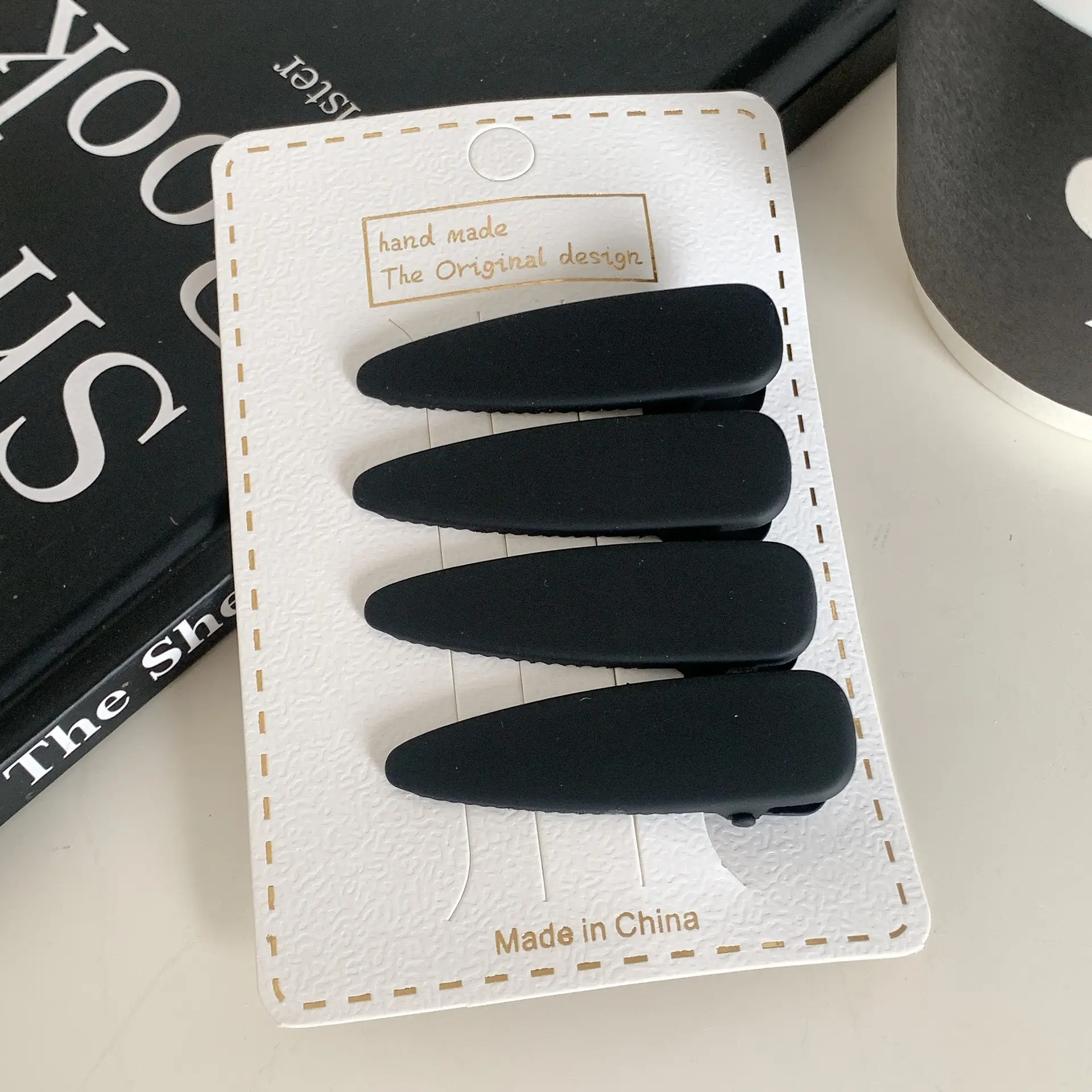 Black Metal Hairpins for Women's Headwear Clips