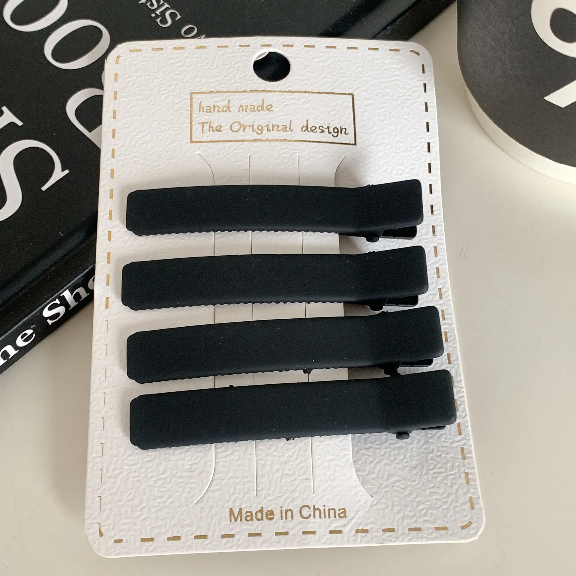 Black Metal Hairpins for Women's Headwear Clips