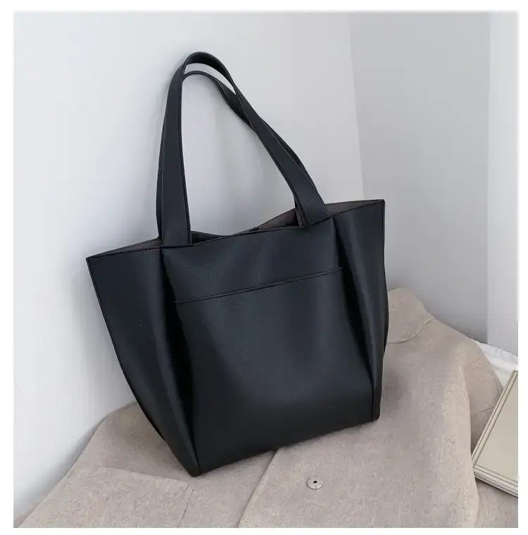 Black Cross-Border Soft Pu Shoulder Bag for Women — feature 30