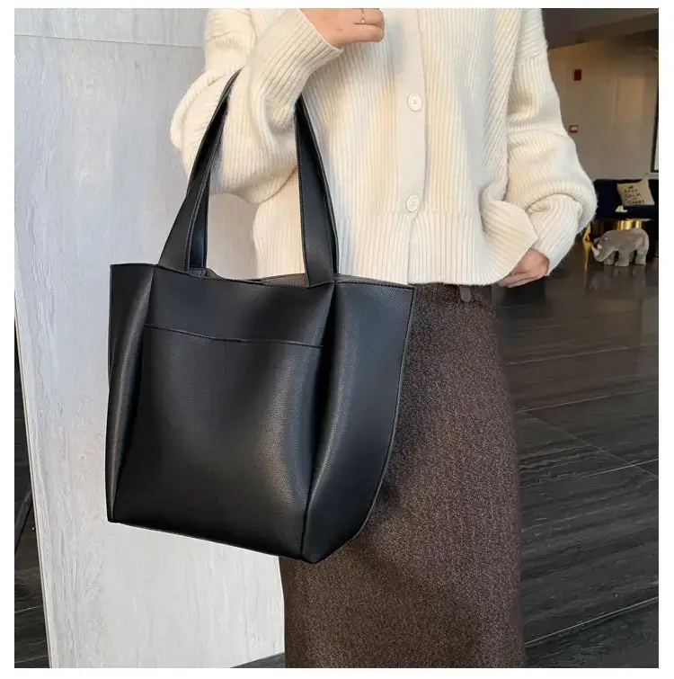 Black Cross-Border Soft Pu Shoulder Bag for Women — feature 33