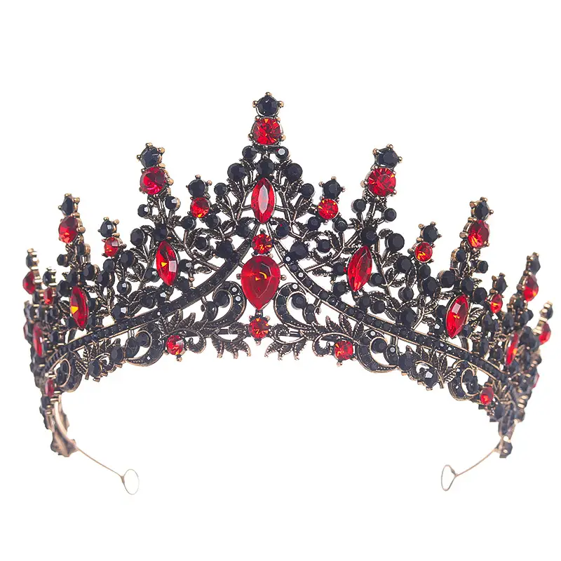 European American Retro Round Bridal Crown Tiara with Amazon Pearl Diamond - Image 20