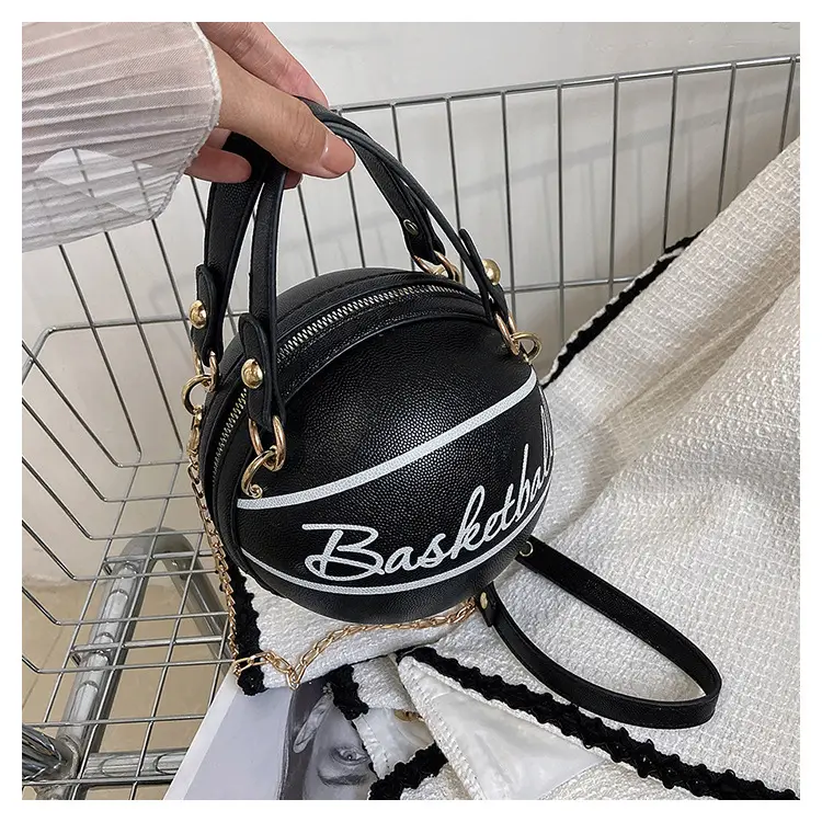 Women's Basketball Bag Shoulder Crossbody Brown - Image 2