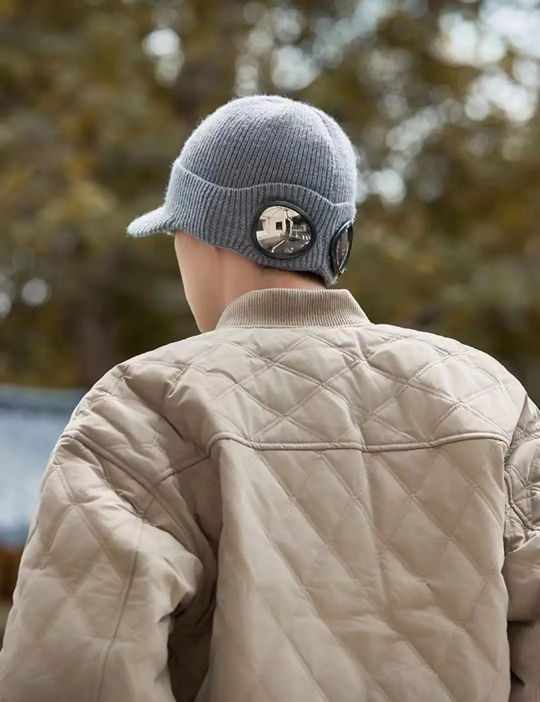 Men's Windproof Ski Hat with Goggles & Fleece Lining — feature 4
