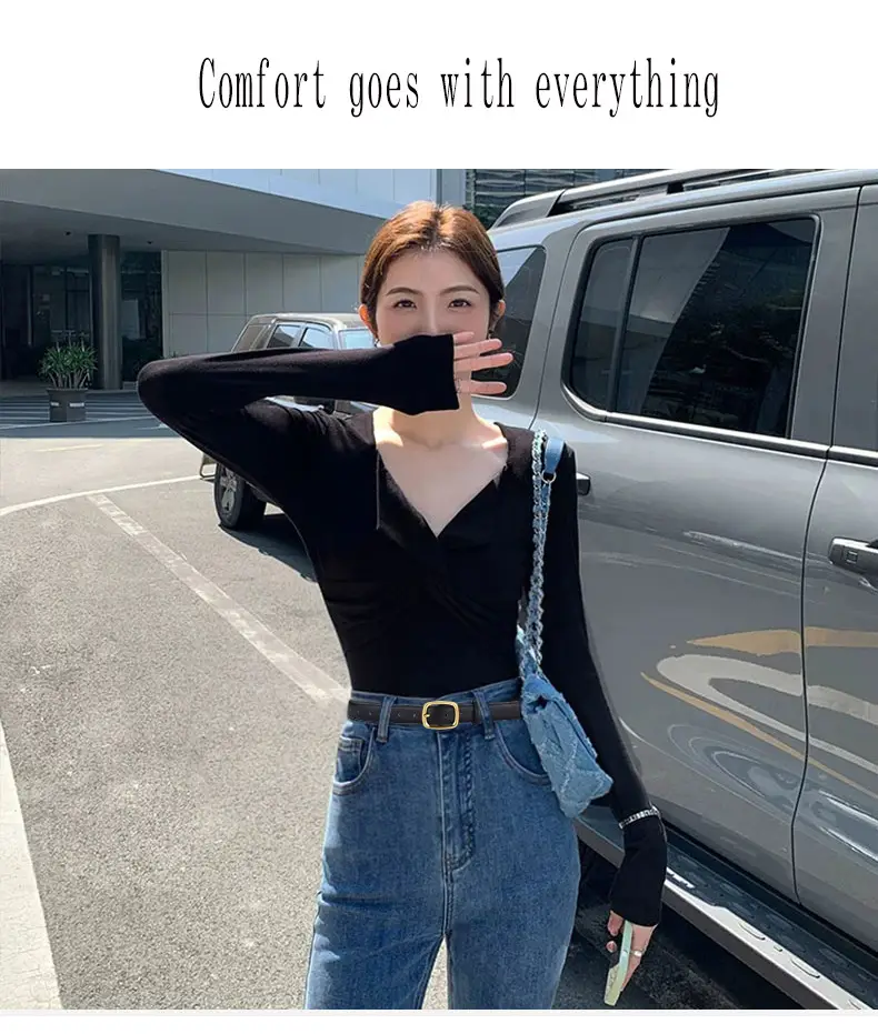 Women's Black Pin Buckle Genuine Leather Belt — feature 2