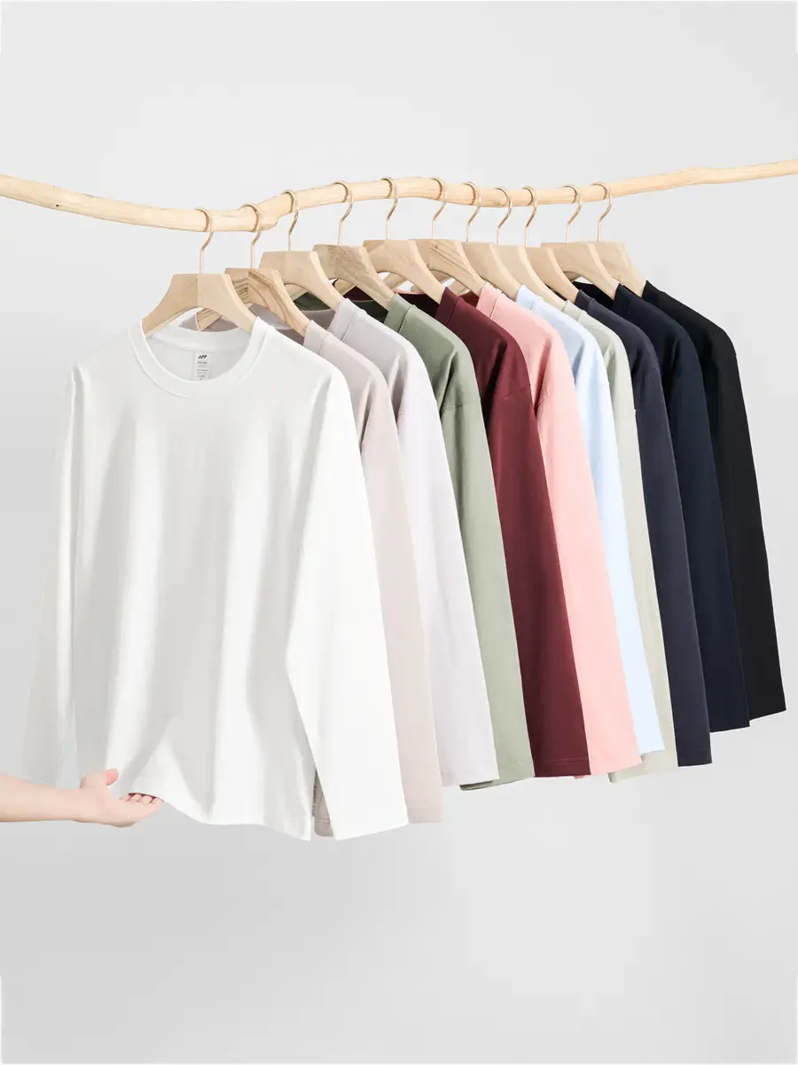 Men's Black Cotton Long Sleeve T-Shirt - Image 17