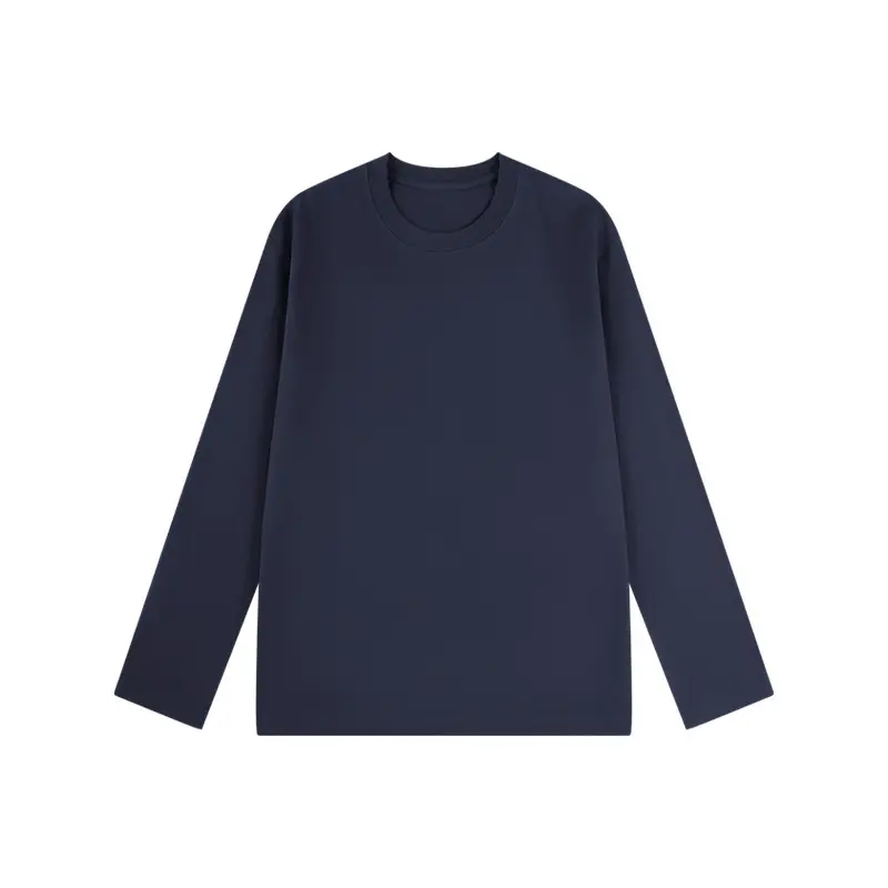 Men's Black Cotton Long Sleeve T-Shirt - Image 6