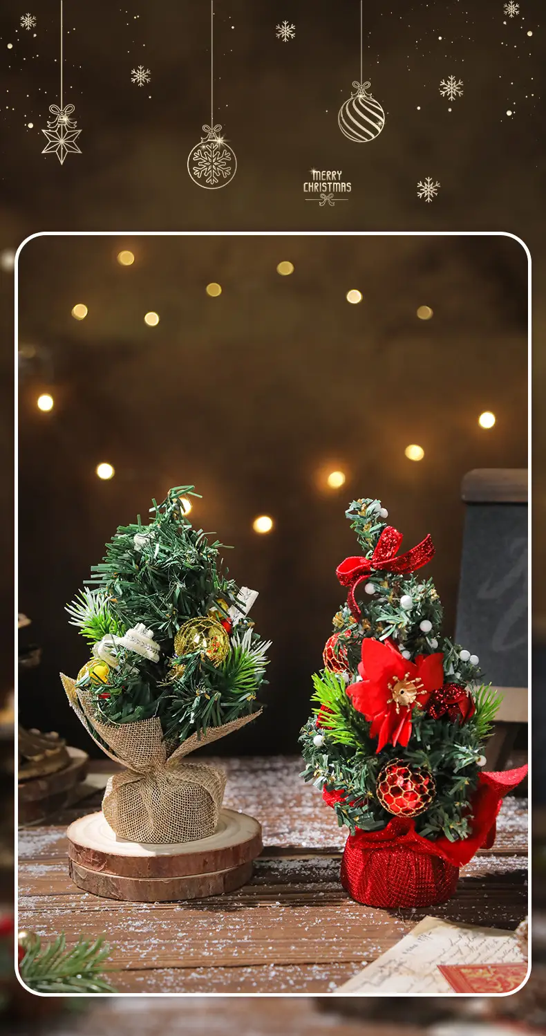 Mini Cross-Country Christmas Tree Decor 11cm Pvc — feature 3