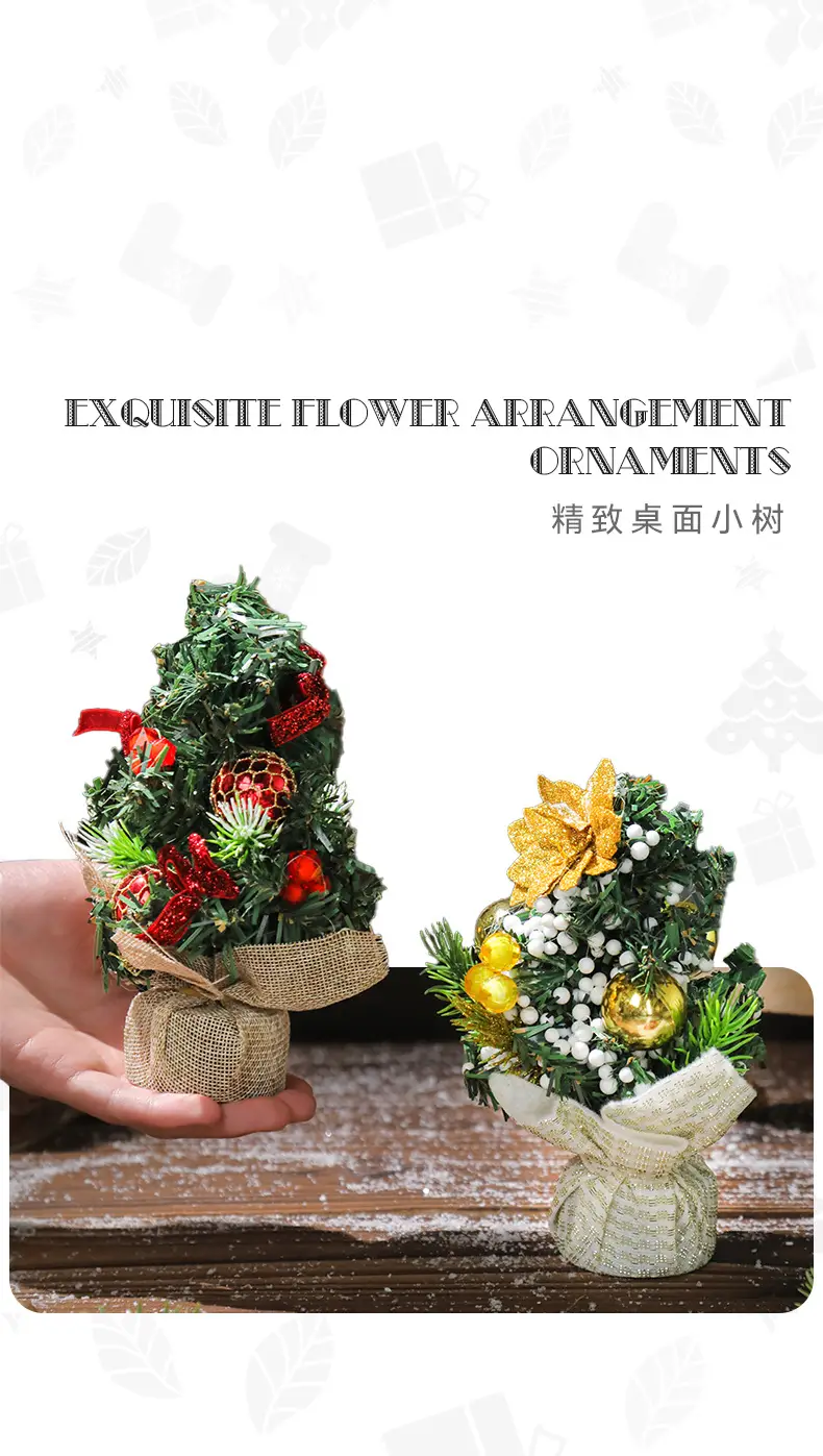 Mini Cross-Country Christmas Tree Decor 11cm Pvc — feature 4