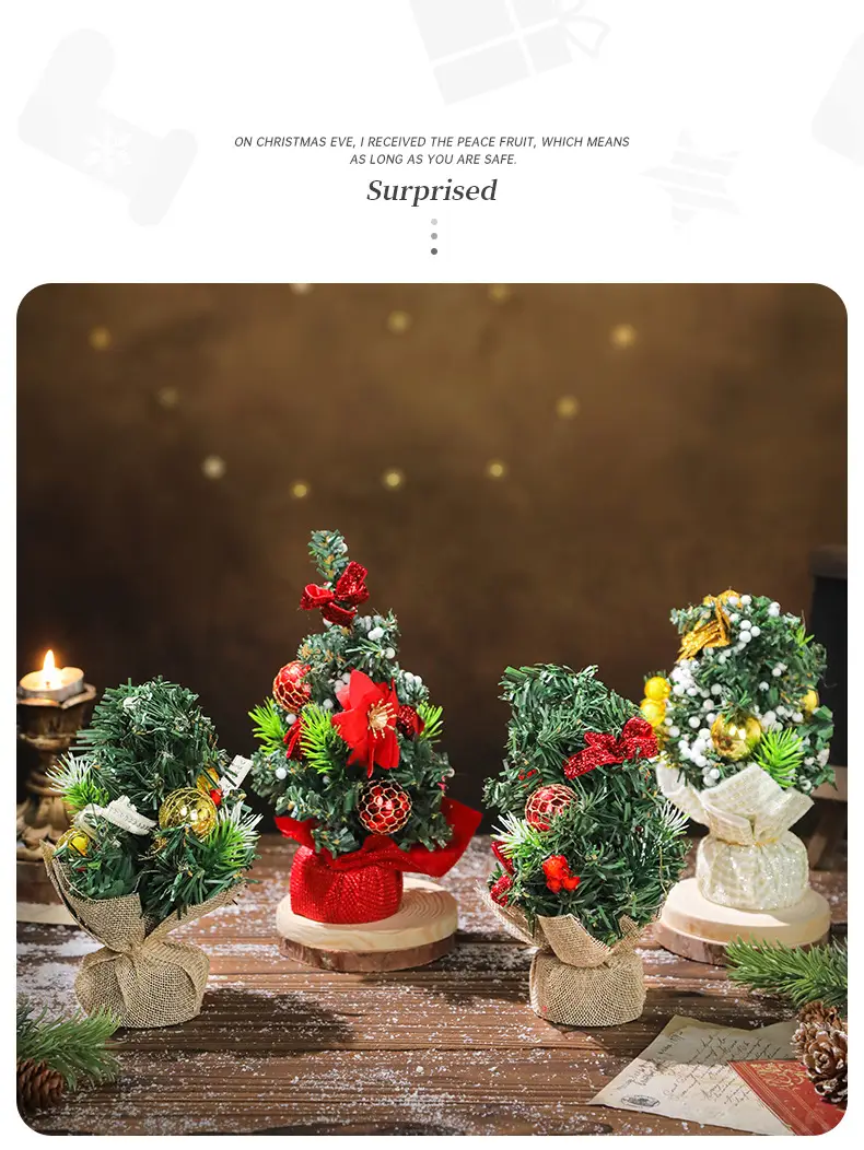 Mini Cross-Country Christmas Tree Decor 11cm Pvc — feature 5
