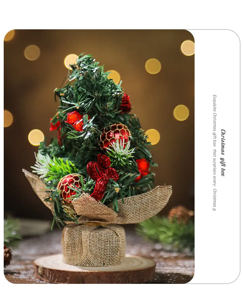 Mini Cross-Country Christmas Tree Decor 11cm Pvc — feature 6