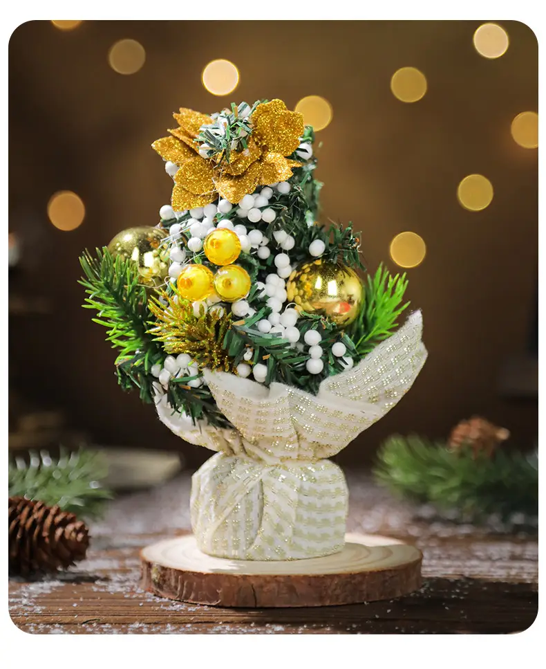 Mini Cross-Country Christmas Tree Decor 11cm Pvc — feature 7