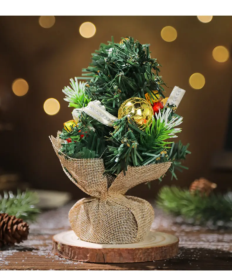 Mini Cross-Country Christmas Tree Decor 11cm Pvc — feature 9