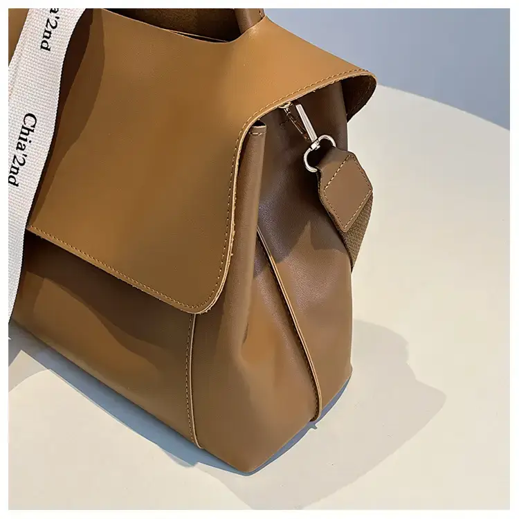 Women's Light Green Textured Shoulder Crossbody Tote Bag — feature 18