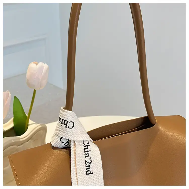 Women's Light Green Textured Shoulder Crossbody Tote Bag — feature 20