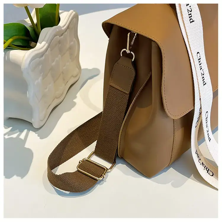 Women's Light Green Textured Shoulder Crossbody Tote Bag — feature 22