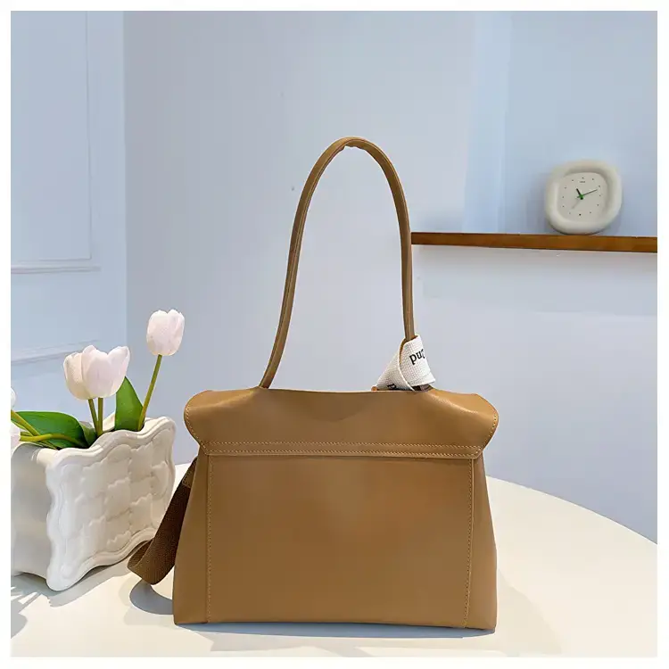 Women's Light Green Textured Shoulder Crossbody Tote Bag — feature 30