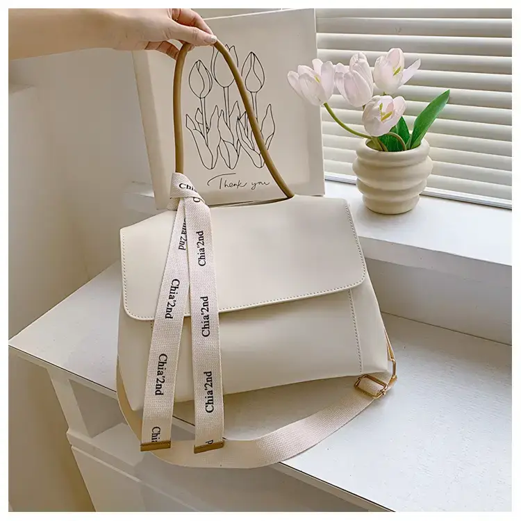 Women's Light Green Textured Shoulder Crossbody Tote Bag — feature 36