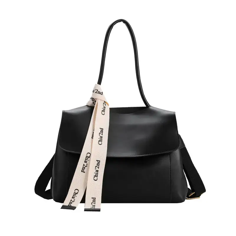 Women's Light Green Textured Shoulder Crossbody Tote Bag - Image 6