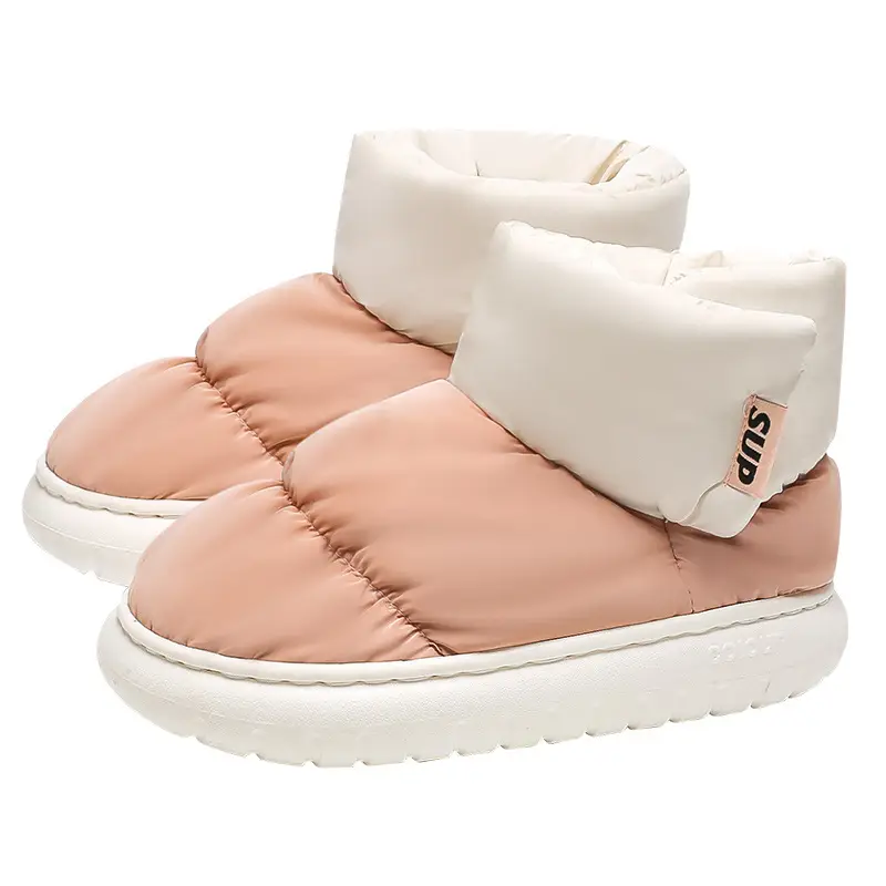 Waterproof Cotton Slippers for Women 2026 New Model Indoor Home Autumn and Winter Slippers with Fleece Lining, Warm, Non-Slip, Thick-Soled, for Men and Women - Image 9