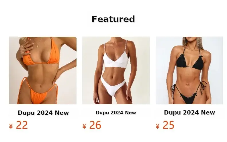 Women's Black Split Bikini Pure Color Export — feature 1