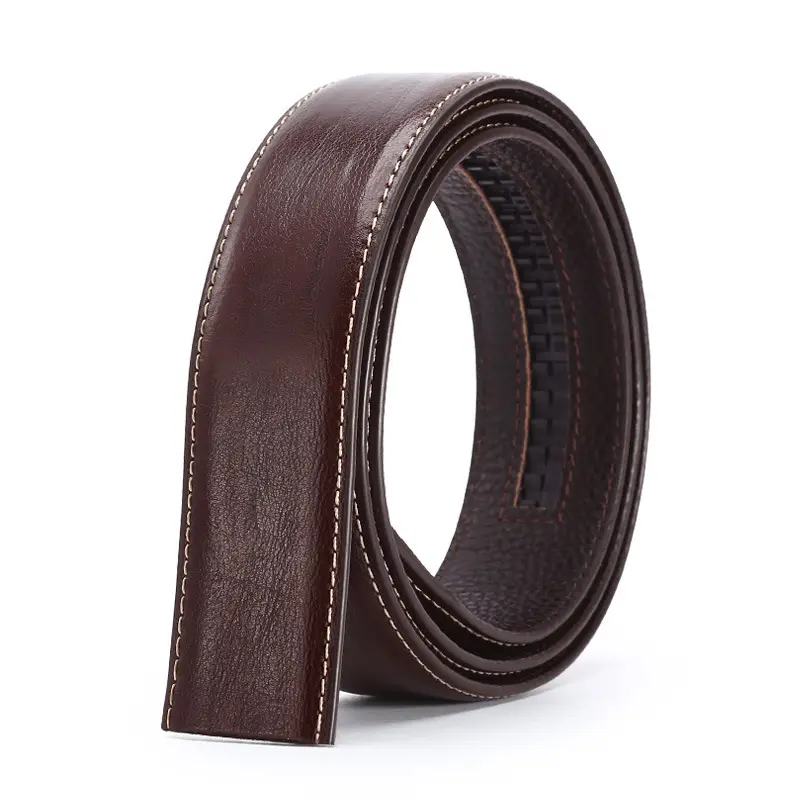 Men's Black Croc Leather Belt with Automatic Buckle - Image 6