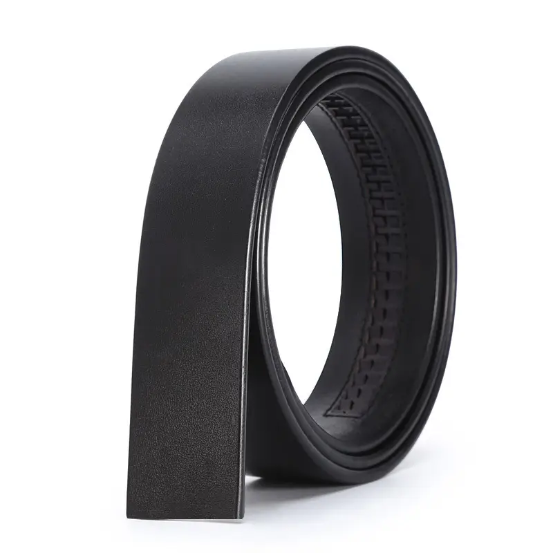 Men's Black Croc Leather Belt with Automatic Buckle - Image 9