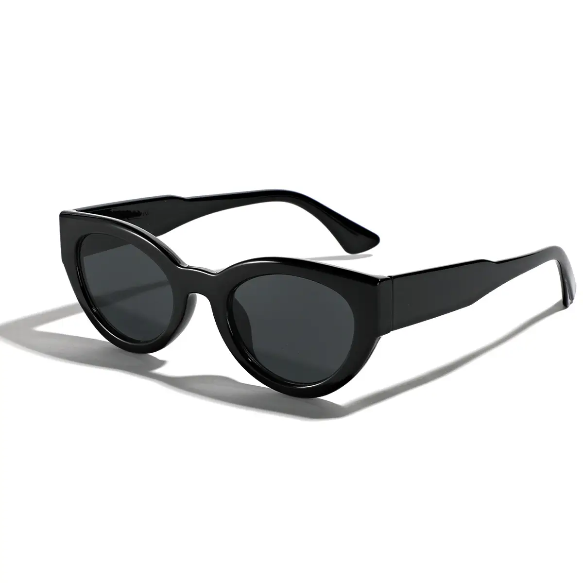 Xunge Cat-Eye Sunglasses Black European American Retro Personalized Fashion - Image 7