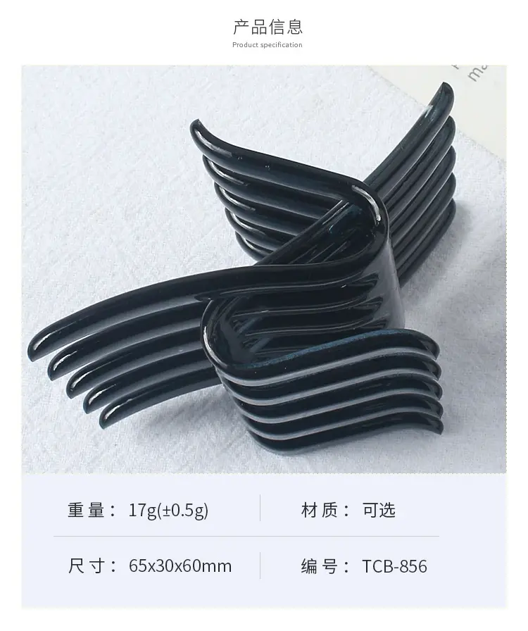 Frosted Cross Hairpin Headdress Women's Fashion — feature 7