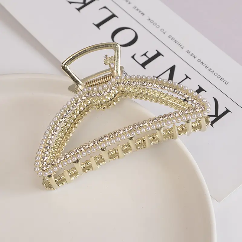 Full Diamond Shark Clip for Women High End Hair Grab - Image 13