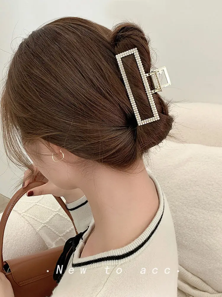 Full Diamond Shark Clip for Women High End Hair Grab — feature 4