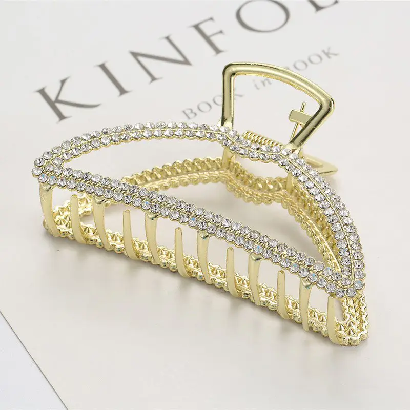 Full Diamond Shark Clip for Women High End Hair Grab - Image 9