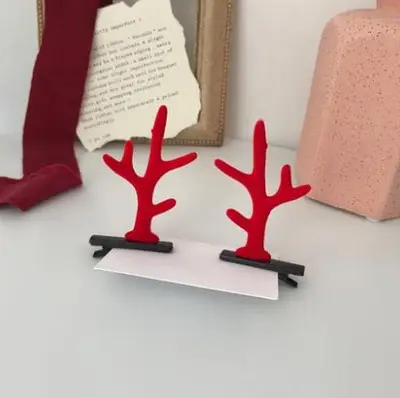 Christmas Deer Antlers Hairpin for Women