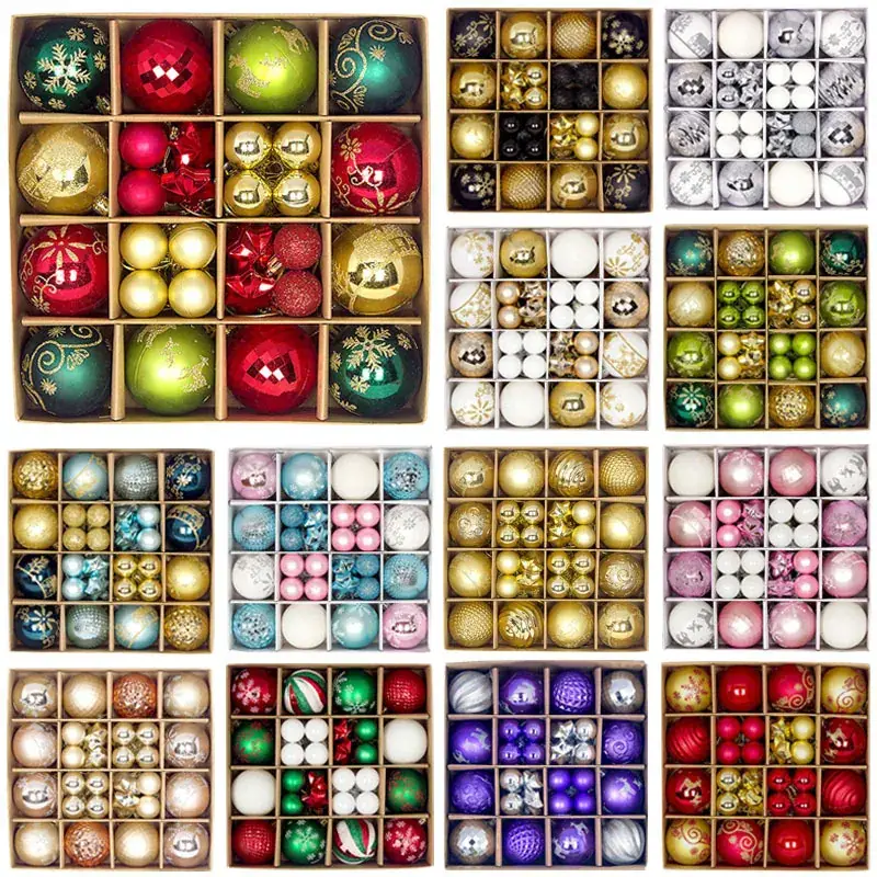 Cross-Country Christmas Ball Decor 44Pcs Electroplated 3-6cm - Image 20