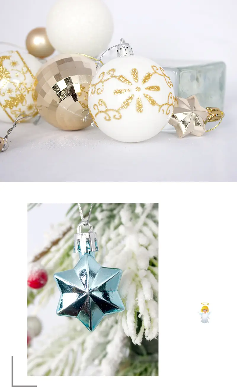 Cross-Country Christmas Ball Decor 44Pcs Electroplated 3-6cm — feature 4
