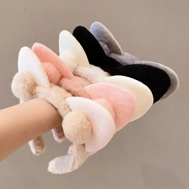 Plush Cat Ear Headband for Girls Girls Soft Anti-Collapse - Image 9