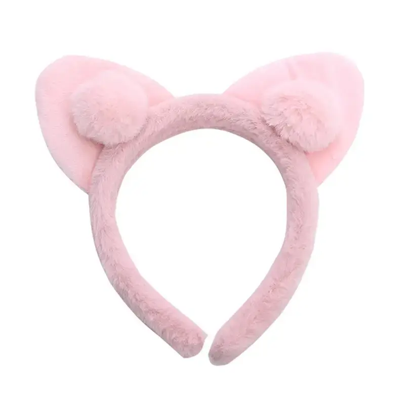 Plush Cat Ear Headband for Girls Girls Soft Anti-Collapse - Image 10