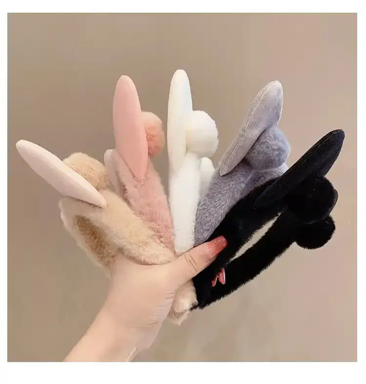 Plush Cat Ear Headband for Girls Girls Soft Anti-Collapse — feature 10