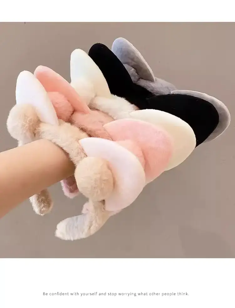 Plush Cat Ear Headband for Girls Girls Soft Anti-Collapse — feature 8
