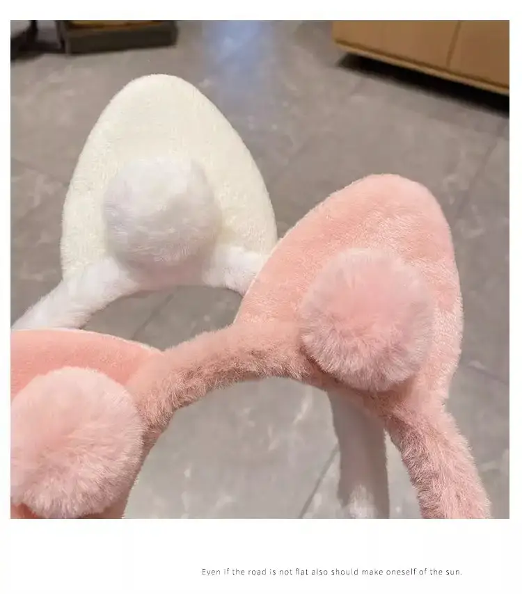 Plush Cat Ear Headband for Girls Girls Soft Anti-Collapse — feature 9