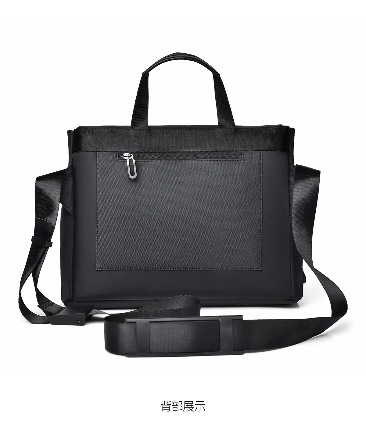 Men's Black Crossbody Messenger Bag Oxford Cloth Ins — feature 22