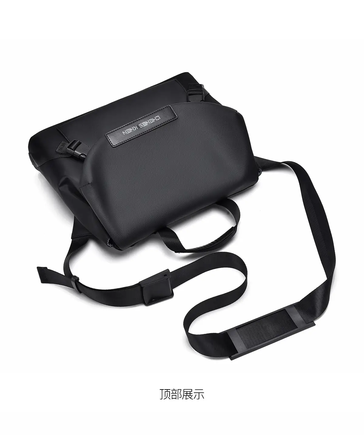 Men's Black Crossbody Messenger Bag Oxford Cloth Ins — feature 23