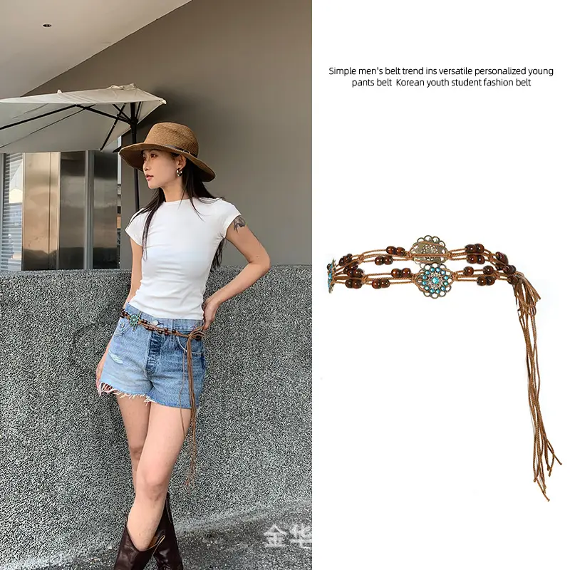 Ethnic Waist Chain Belt Artistic Retro Dress Accessories - Image 3